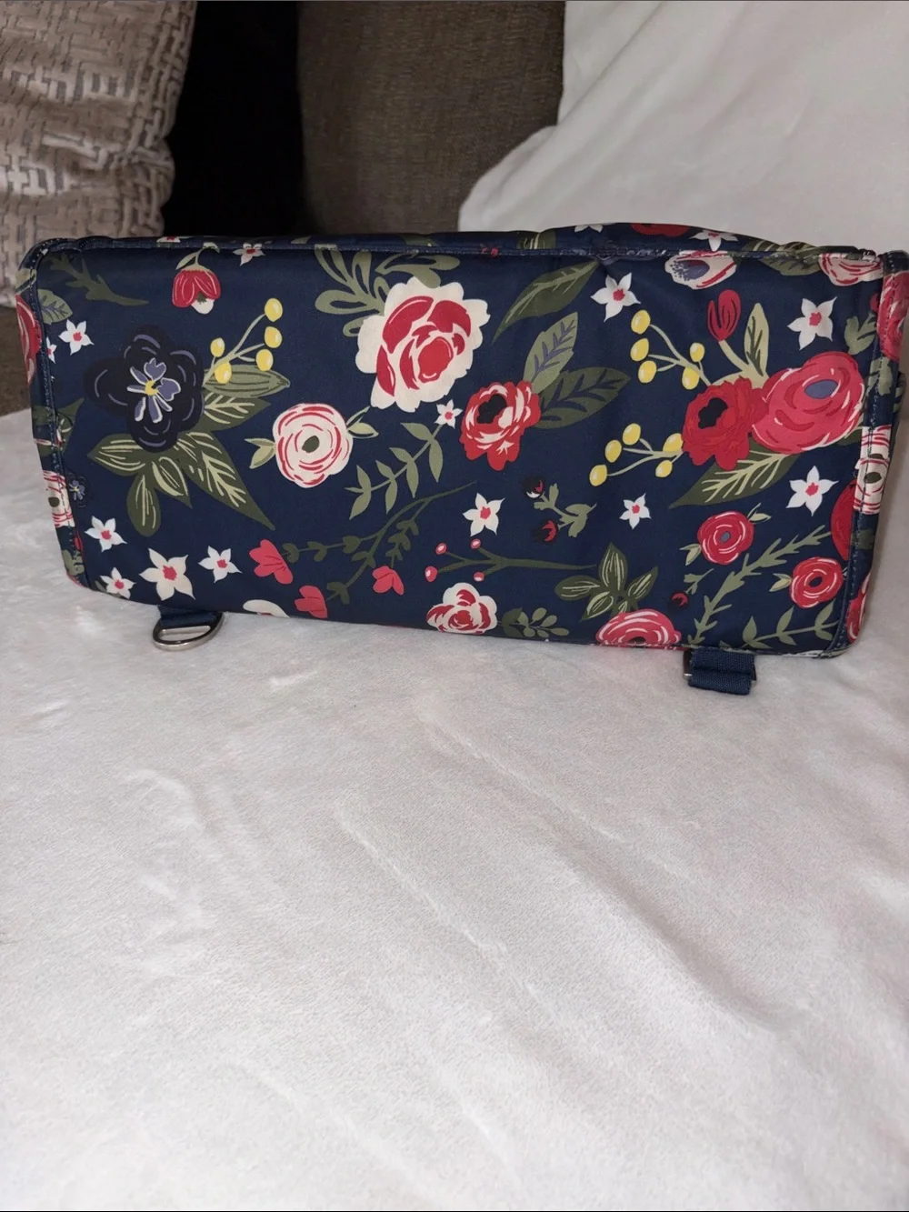 Ju-Ju-Be Classic Convertible Diaper Bag - Midnight Posy EUC